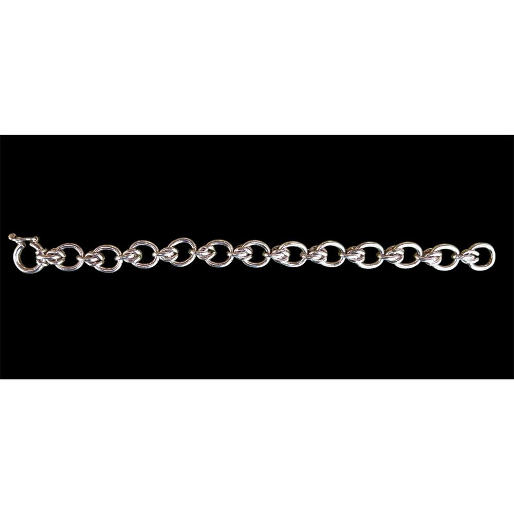 Vintage Peru 950 Sterling Silver Heavy Chain Link Bracelet 7" 25g - Picture 8 of 13